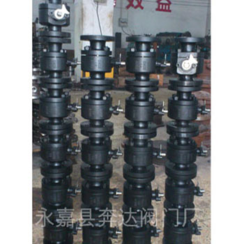 锻钢法兰球阀-发黑体